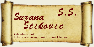 Suzana Stiković vizit kartica